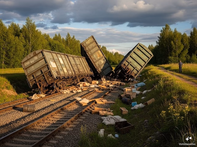 Three Bogies of Goods Train Derail Near Fesar Station on DDU-Gaya Section, No Major Damage Reported