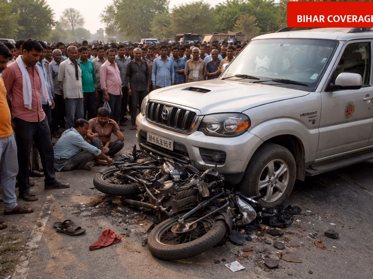 Khagaria Road Accident: Bihar Govt Scorpio Hits Bike, PEX Chairman Prem Kumar Dies