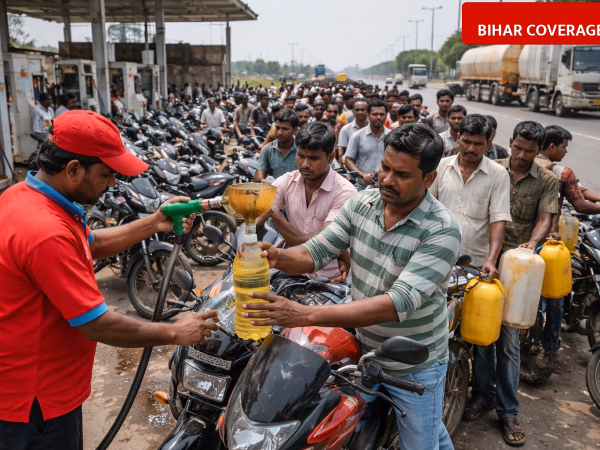 Motihari Petrol Crisis: Fuel Selling at 150 Rupees per Liter on National Highway as Pumps Go Dry